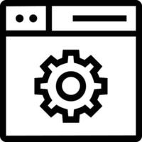 Gear setting symbol icon vector image. Illustration of the industrial wheel mechine mechanism design image