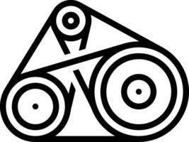 Gear setting symbol icon vector image. Illustration of the industrial wheel mechine mechanism design image