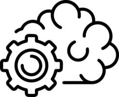 Gear setting symbol icon vector image. Illustration of the industrial wheel mechine mechanism design image