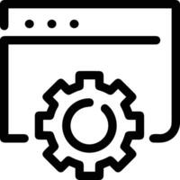 Gear setting symbol icon vector image. Illustration of the industrial wheel mechine mechanism design image