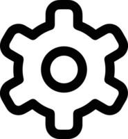 Gear setting symbol icon vector image. Illustration of the industrial wheel mechine mechanism design image