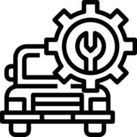 Gear setting symbol icon vector image. Illustration of the industrial wheel mechine mechanism design image