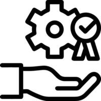 Gear setting symbol icon vector image. Illustration of the industrial wheel mechine mechanism design image