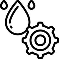 Gear setting symbol icon vector image. Illustration of the industrial wheel mechine mechanism design image