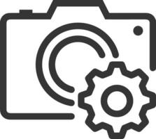 Gear setting symbol icon vector image. Illustration of the industrial wheel mechine mechanism design image