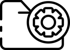 Gear setting symbol icon vector image. Illustration of the industrial wheel mechine mechanism design image