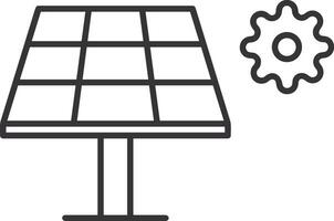 Gear setting symbol icon vector image. Illustration of the industrial wheel mechine mechanism design image