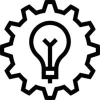 Gear setting symbol icon vector image. Illustration of the industrial wheel mechine mechanism design image