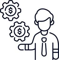 Gear setting symbol icon vector image. Illustration of the industrial wheel mechine mechanism design image