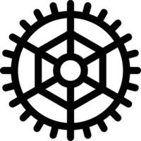 Gear setting symbol icon vector image. Illustration of the industrial wheel mechine mechanism design image