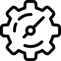 Gear setting symbol icon vector image. Illustration of the industrial wheel mechine mechanism design image