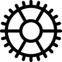 Gear setting symbol icon vector image. Illustration of the industrial wheel mechine mechanism design image