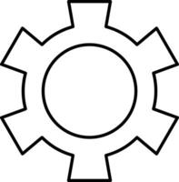 Gear setting symbol icon vector image. Illustration of the industrial wheel mechine mechanism design image