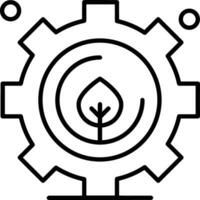 Gear setting symbol icon vector image. Illustration of the industrial wheel mechine mechanism design image