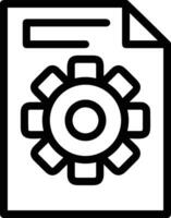 Gear setting symbol icon vector image. Illustration of the industrial wheel mechine mechanism design image