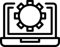 Gear setting symbol icon vector image. Illustration of the industrial wheel mechine mechanism design image