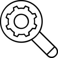 Gear setting symbol icon vector image. Illustration of the industrial wheel mechine mechanism design image