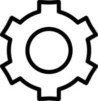 Gear setting symbol icon vector image. Illustration of the industrial wheel mechine mechanism design image