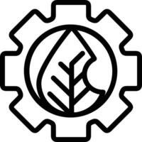Gear setting symbol icon vector image. Illustration of the industrial wheel mechine mechanism design image