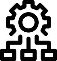 Gear setting symbol icon vector image. Illustration of the industrial wheel mechine mechanism design image