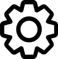 Gear setting symbol icon vector image. Illustration of the industrial wheel mechine mechanism design image