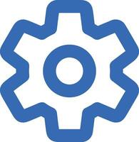 Gear setting symbol icon vector image. Illustration of the industrial wheel mechine mechanism design image