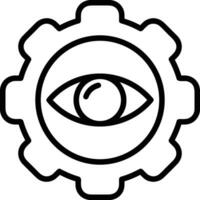 Gear setting symbol icon vector image. Illustration of the industrial wheel mechine mechanism design image