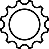 Gear setting symbol icon vector image. Illustration of the industrial wheel mechine mechanism design image