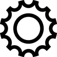 Gear setting symbol icon vector image. Illustration of the industrial wheel mechine mechanism design image