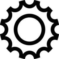 Gear setting symbol icon vector image. Illustration of the industrial wheel mechine mechanism design image