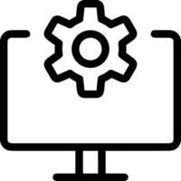 Gear setting symbol icon vector image. Illustration of the industrial wheel mechine mechanism design image