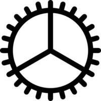 Gear setting symbol icon vector image. Illustration of the industrial wheel mechine mechanism design image