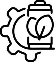 Gear setting symbol icon vector image. Illustration of the industrial wheel mechine mechanism design image