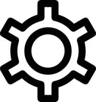 Gear setting symbol icon vector image. Illustration of the industrial wheel mechine mechanism design image