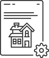 Gear setting symbol icon vector image. Illustration of the industrial wheel mechine mechanism design image