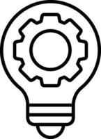 Gear setting symbol icon vector image. Illustration of the industrial wheel mechine mechanism design image