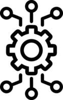 Gear setting symbol icon vector image. Illustration of the industrial wheel mechine mechanism design image