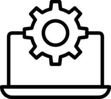 Gear setting symbol icon vector image. Illustration of the industrial wheel mechine mechanism design image