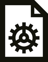 Gear setting symbol icon vector image. Illustration of the industrial wheel mechine mechanism design image