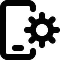 Gear setting symbol icon vector image. Illustration of the industrial wheel mechine mechanism design image