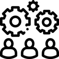 Gear setting symbol icon vector image. Illustration of the industrial wheel mechine mechanism design image