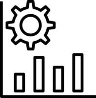 Gear setting symbol icon vector image. Illustration of the industrial wheel mechine mechanism design image