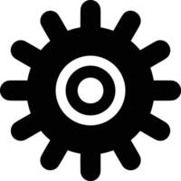 Gear setting symbol icon vector image. Illustration of the industrial wheel mechine mechanism design image