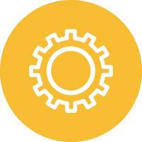 Gear setting symbol icon vector image. Illustration of the industrial wheel mechine mechanism design image