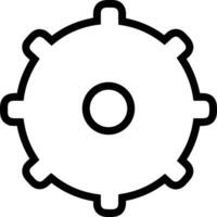 Gear setting symbol icon vector image. Illustration of the industrial wheel mechine mechanism design image