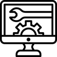 Gear setting symbol icon vector image. Illustration of the industrial wheel mechine mechanism design image