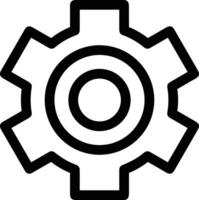 Gear setting symbol icon vector image. Illustration of the industrial wheel mechine mechanism design image