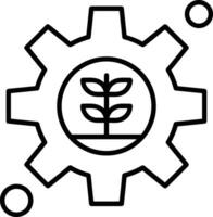 Gear setting symbol icon vector image. Illustration of the industrial wheel mechine mechanism design image