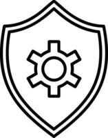 Gear setting symbol icon vector image. Illustration of the industrial wheel mechine mechanism design image