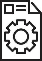 Gear setting symbol icon vector image. Illustration of the industrial wheel mechine mechanism design image